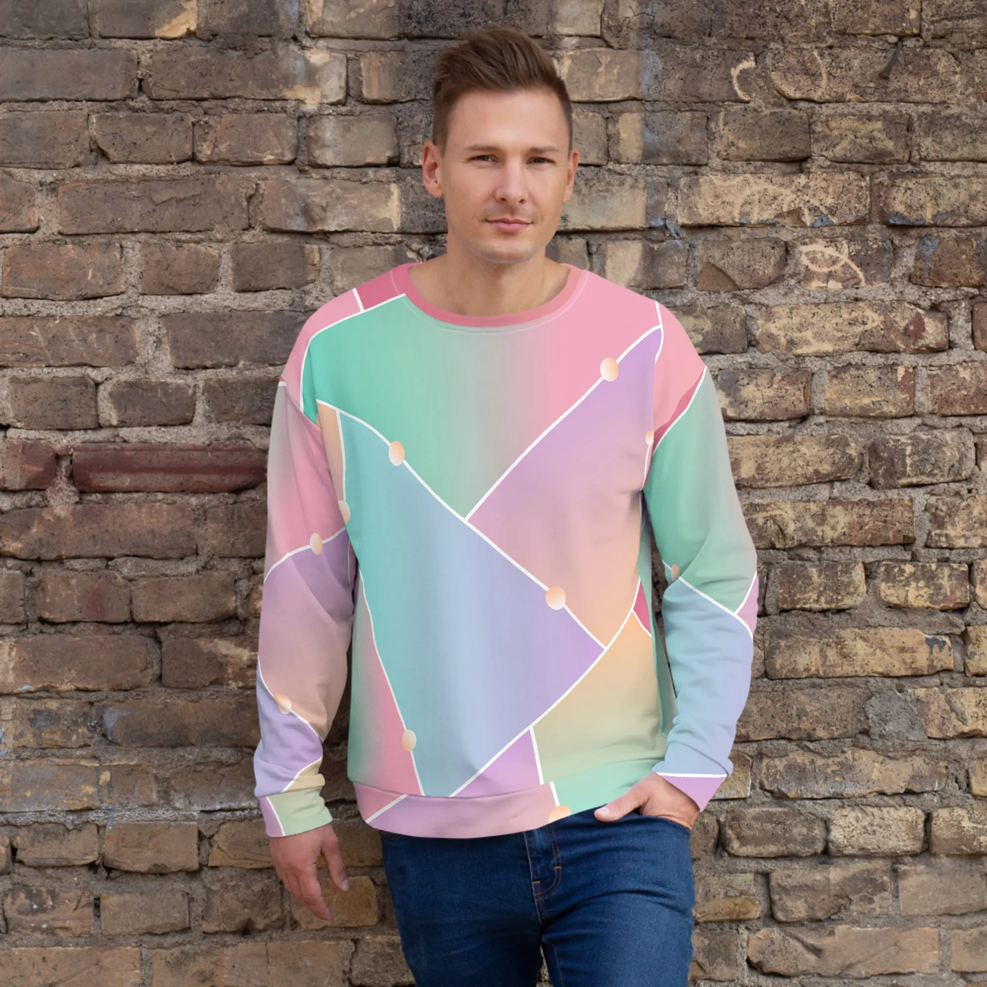 Felpa unisex con colori sfumati