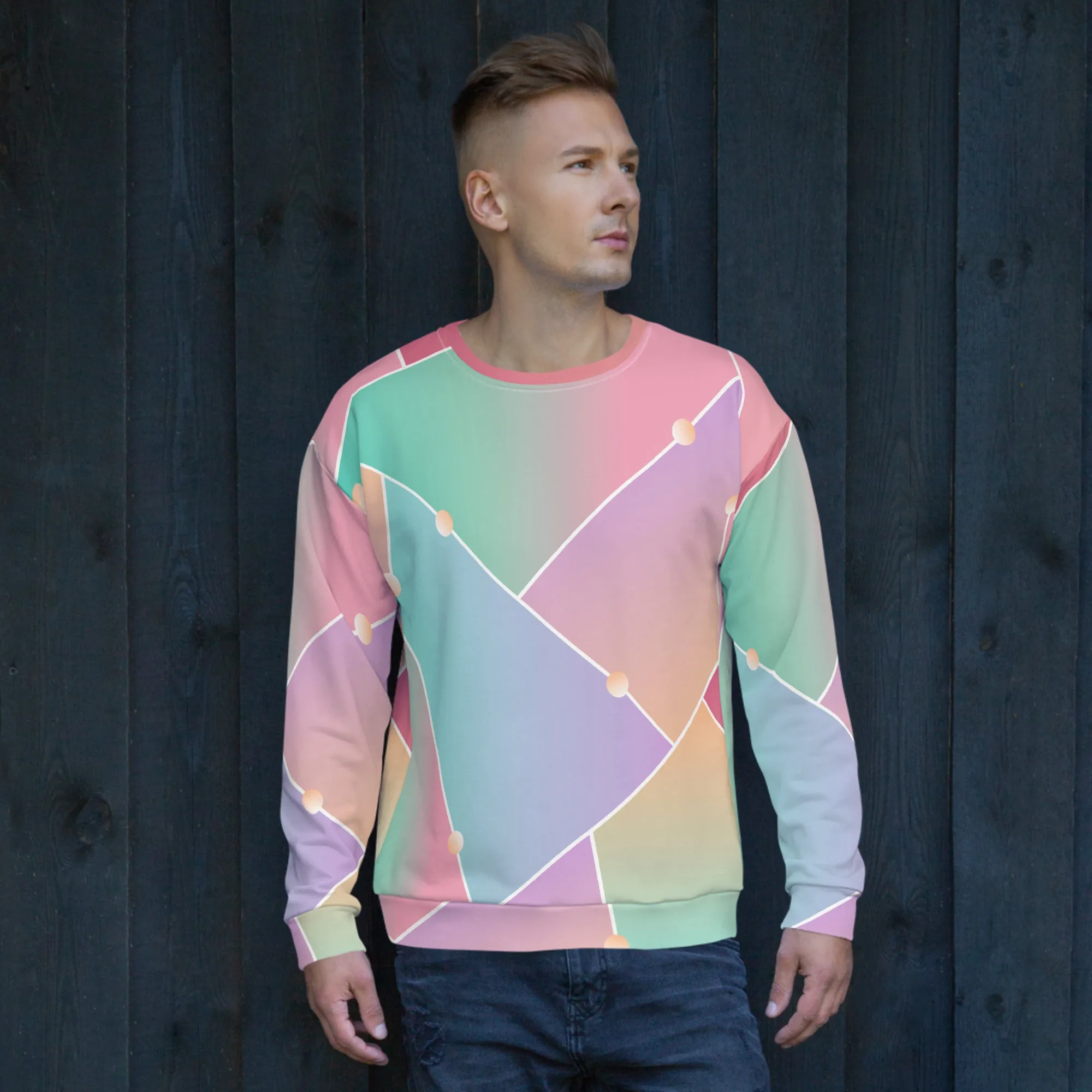 Felpa unisex con colori sfumati