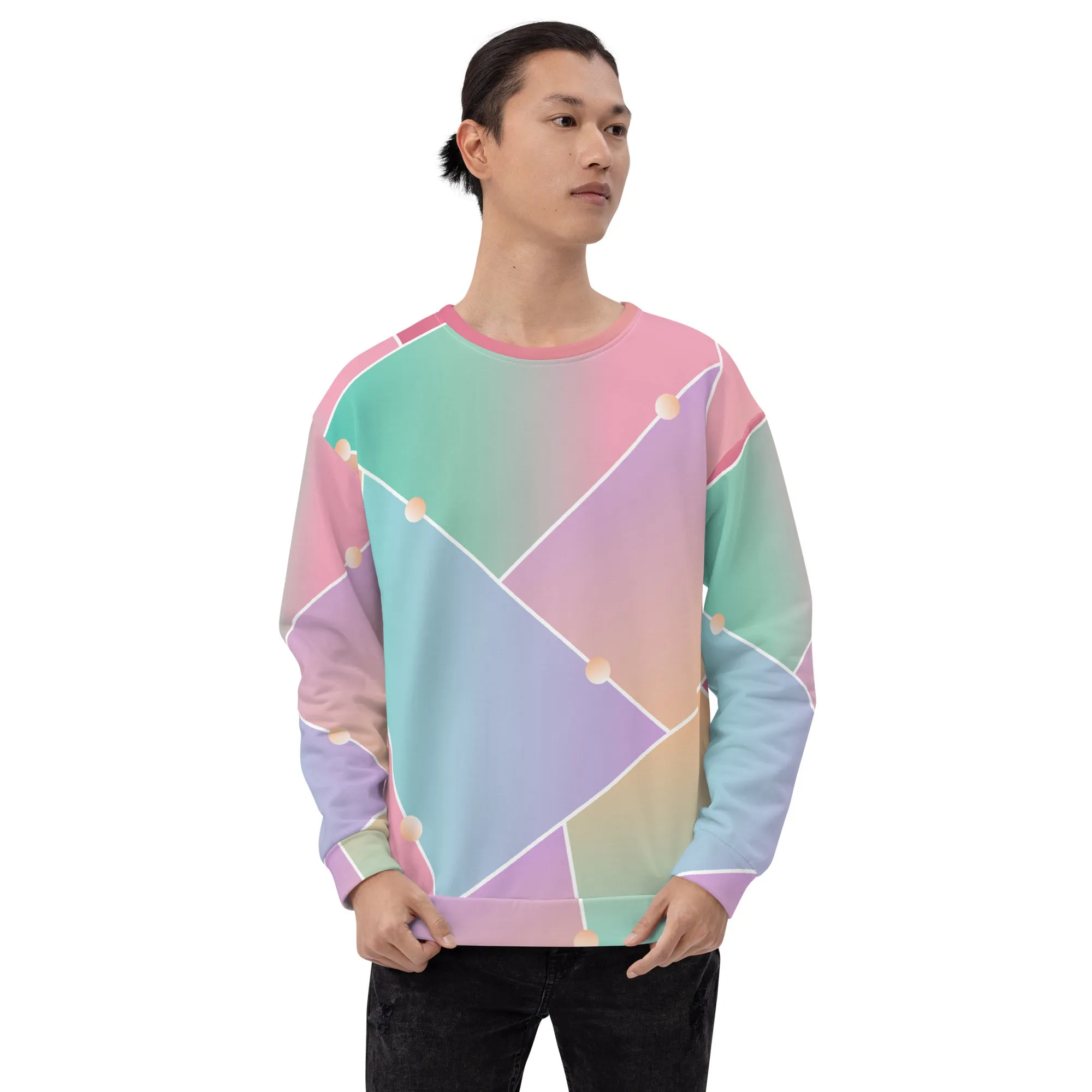 Felpa unisex con colori sfumati