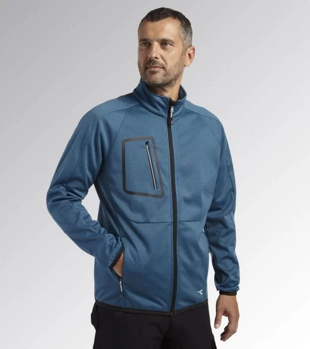 Felpe, Giacche e Gilet Diadora modello FELPA BONDED JACKET CROSS BLU  