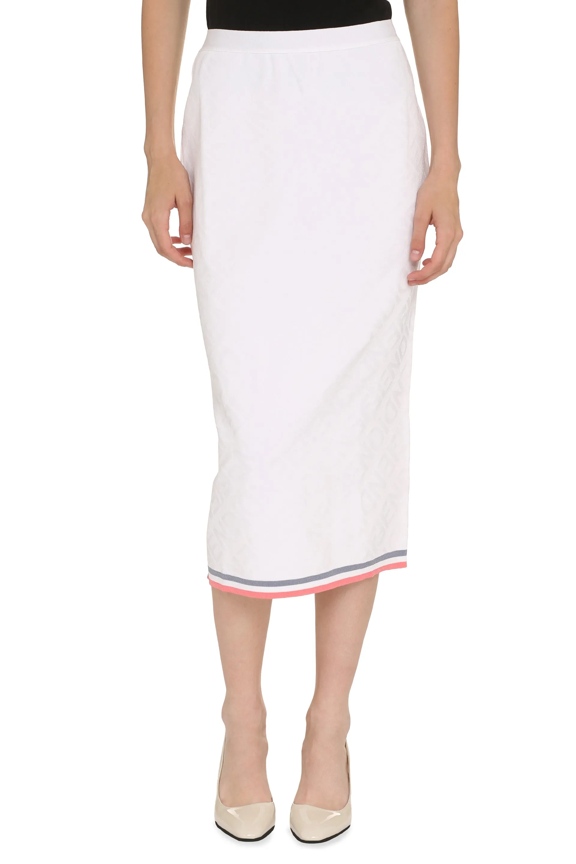 Fendi Gonna in maglia jacquard