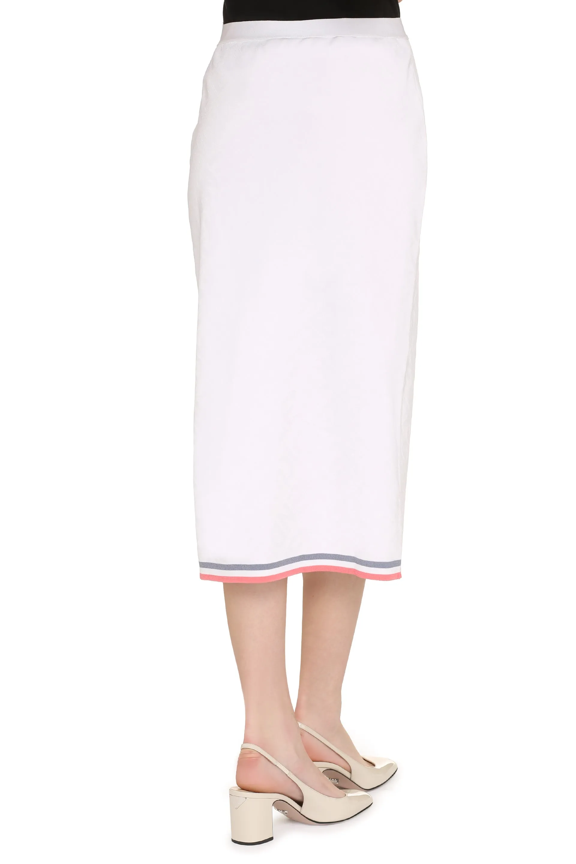 Fendi Gonna in maglia jacquard