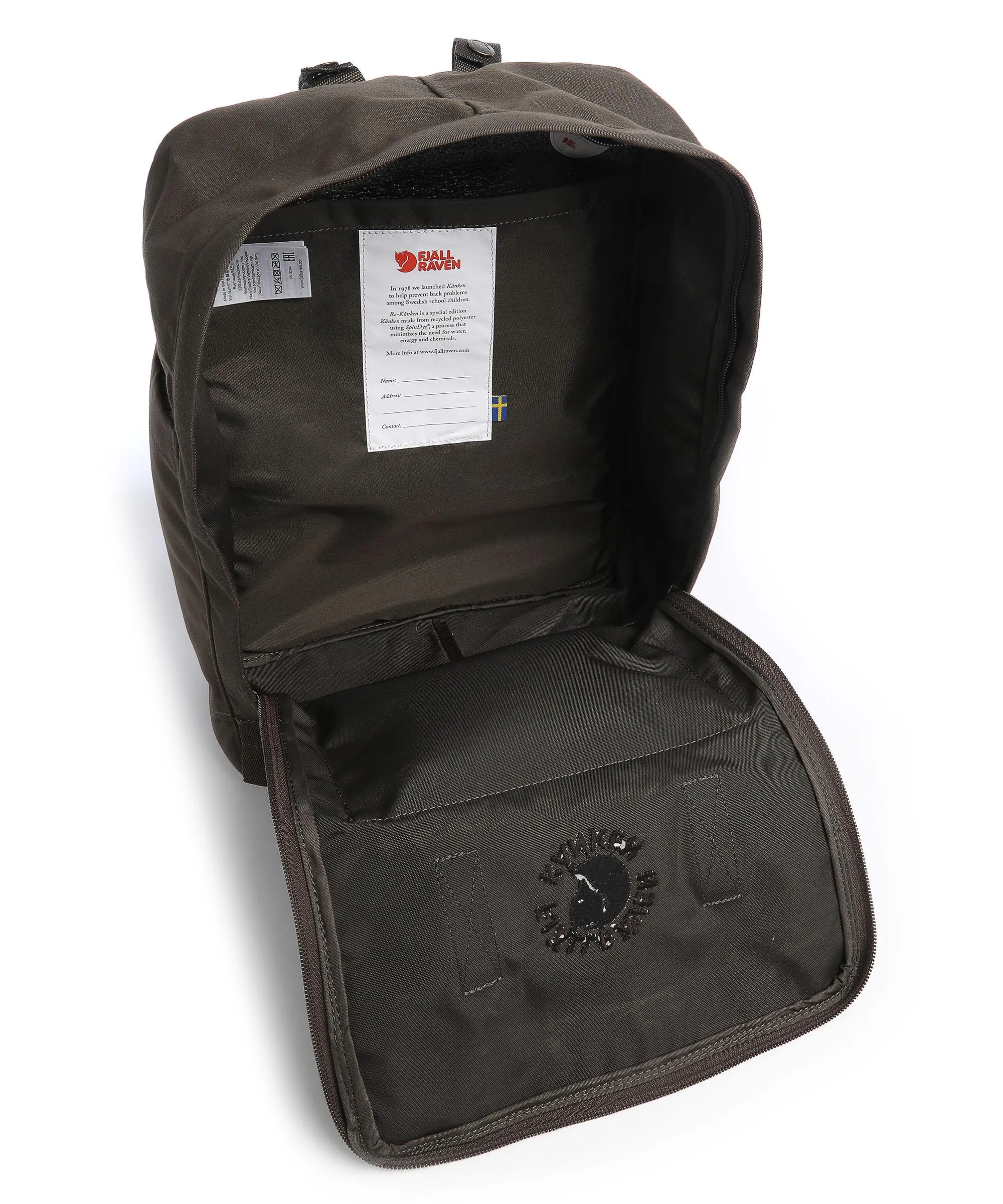  Fjällräven Re-Kånken Zaino poliestere riciclato mud  