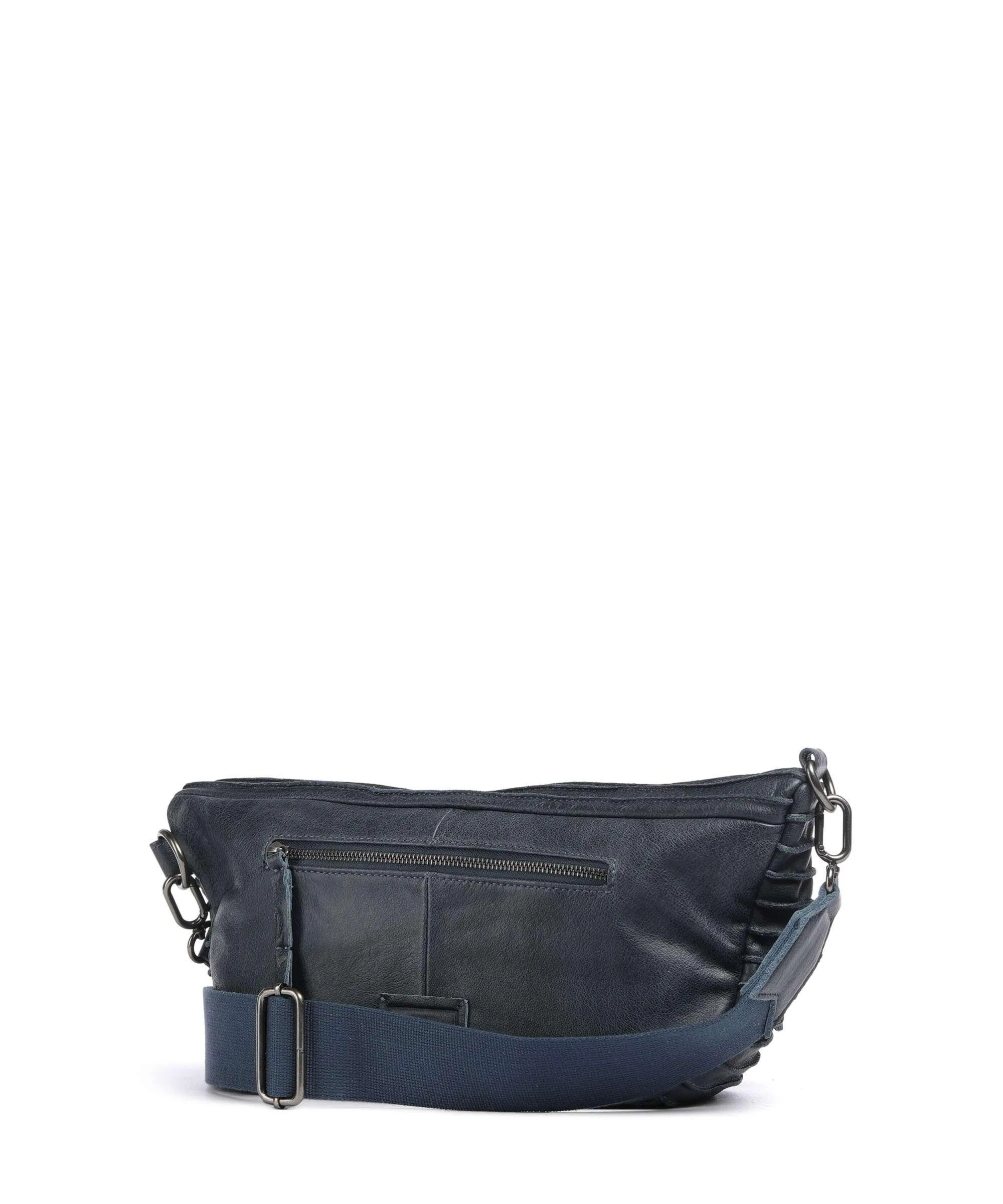  FredsBruder mini Borsa a tracolla pelle granulata blu scuro  