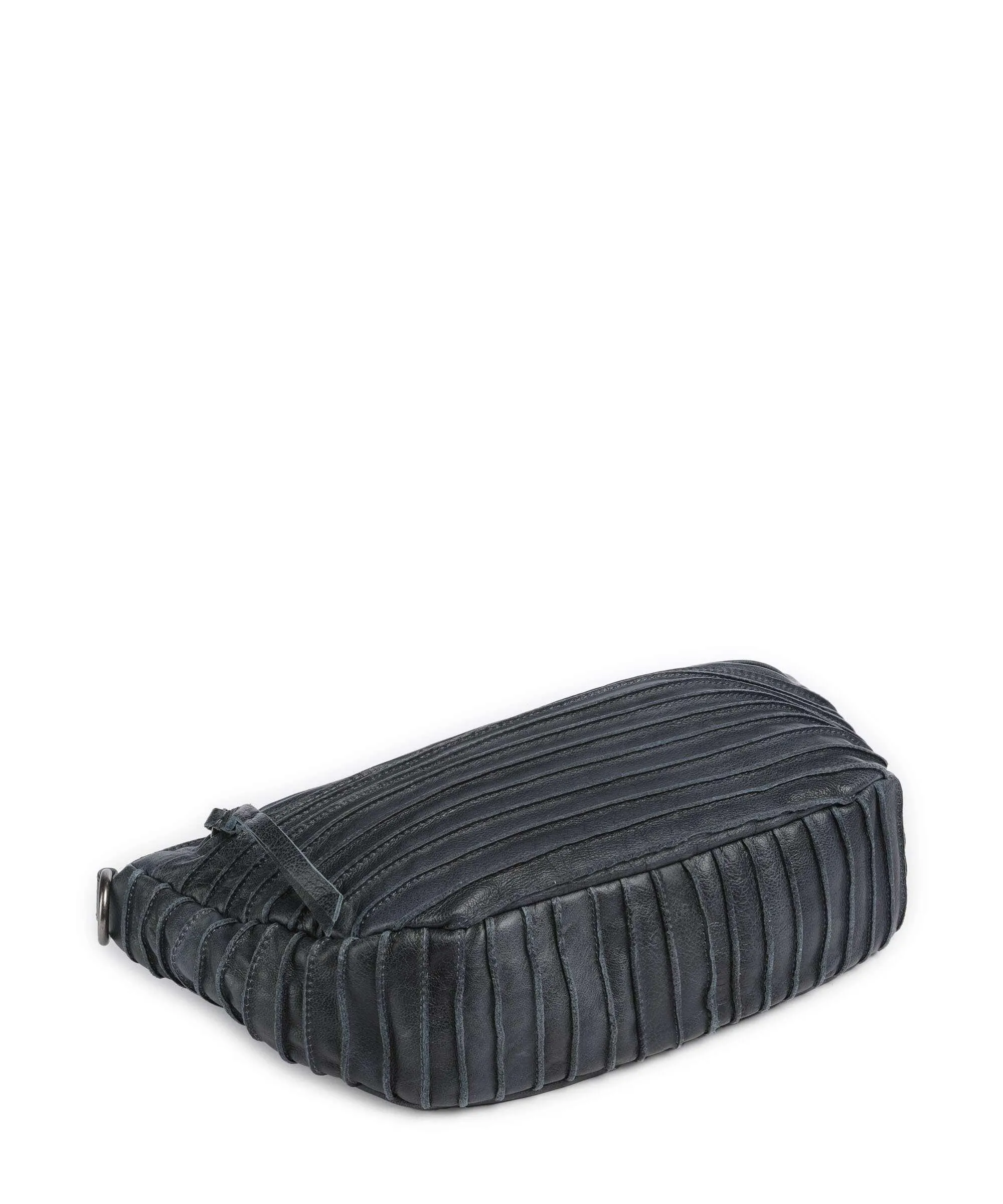  FredsBruder mini Borsa a tracolla pelle granulata blu scuro  