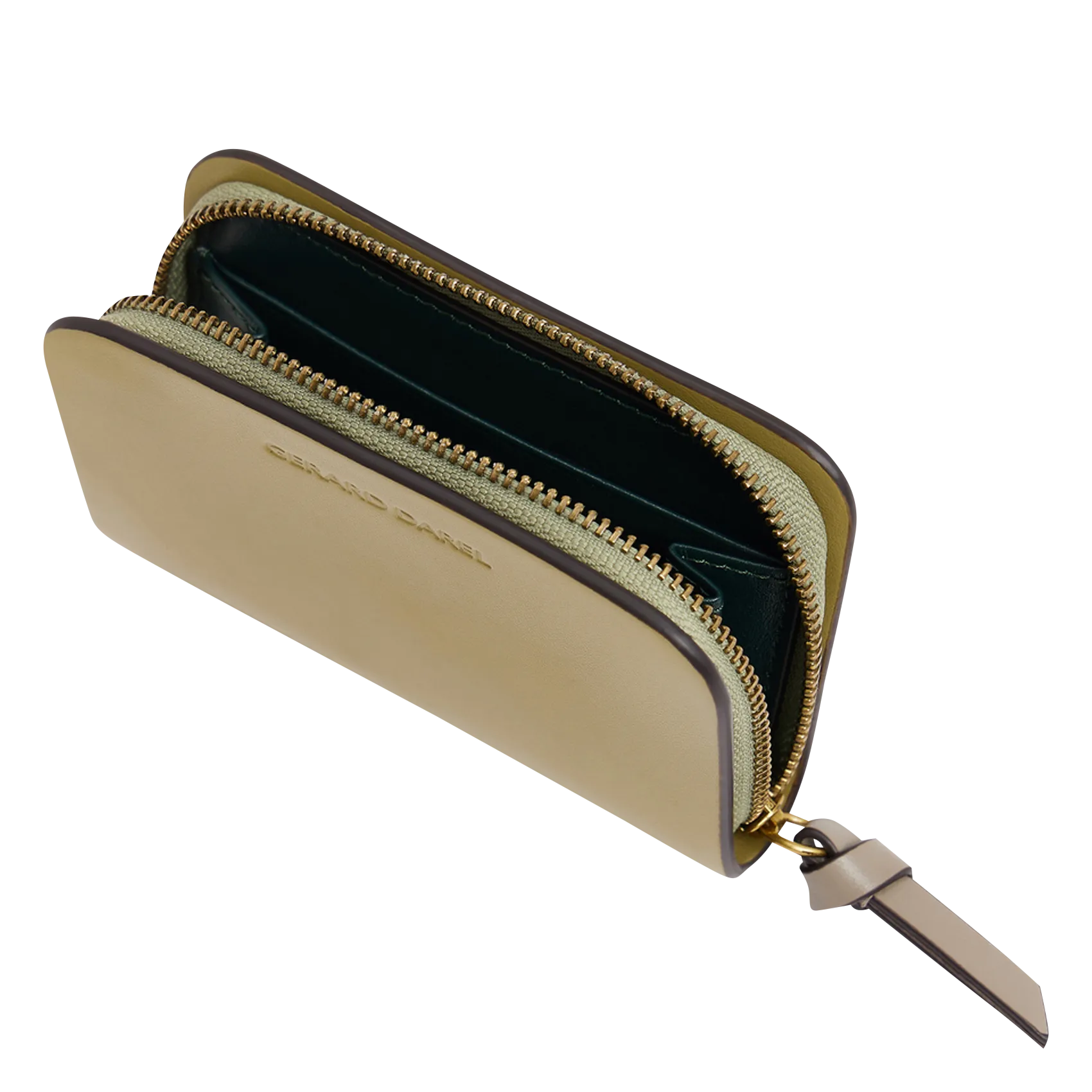  GERARD DAREL   MINI WALLET - Portacarte in pelle | Verde