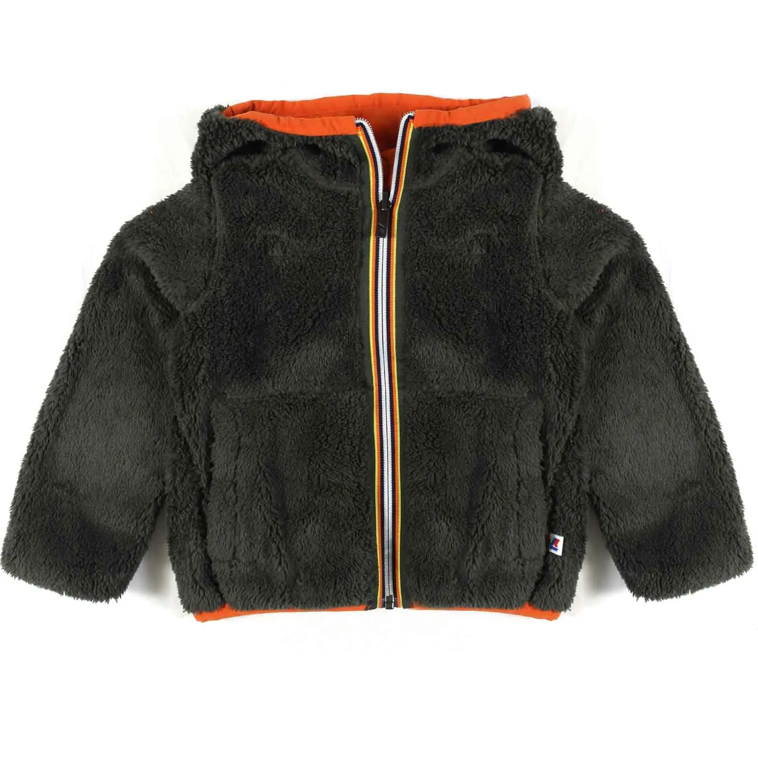 Giacca Jacques Polar Double Arancione E Verde