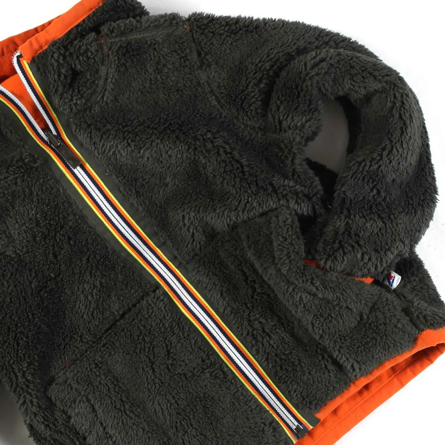 Giacca Jacques Polar Double Arancione E Verde