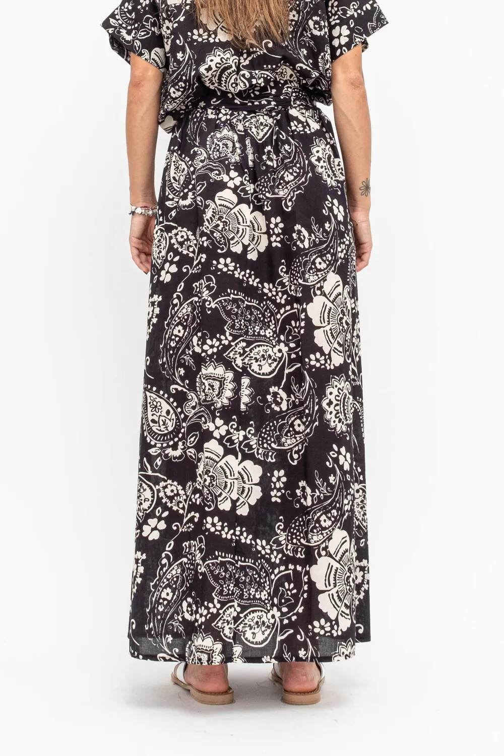 GONNA LUNGA CINTURA FANT. CASHMERE