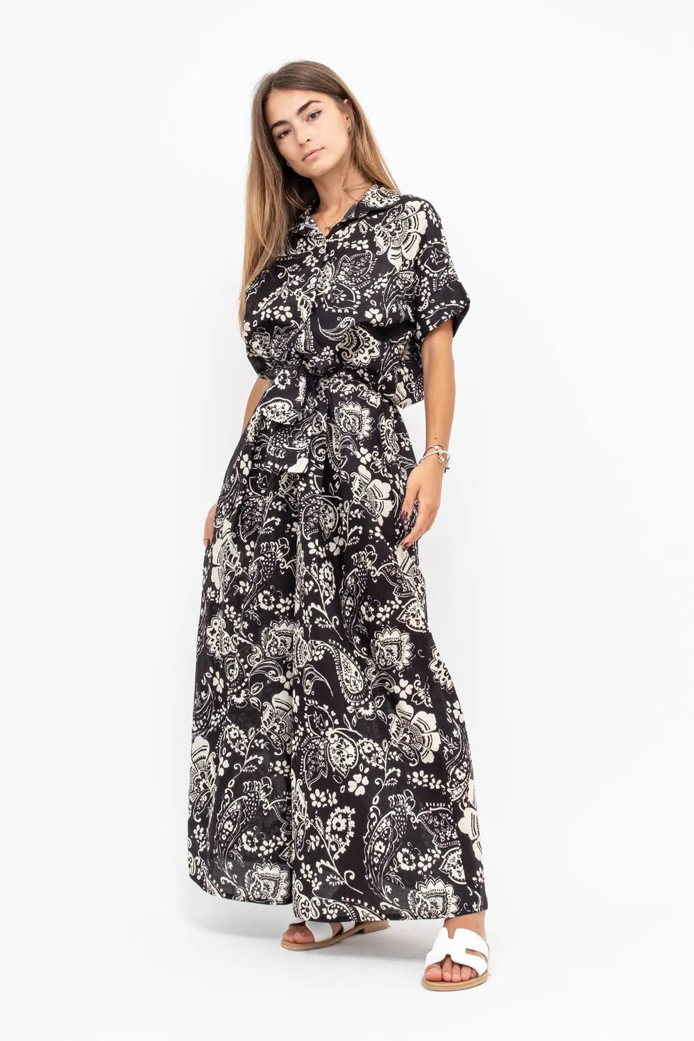GONNA LUNGA CINTURA FANT. CASHMERE