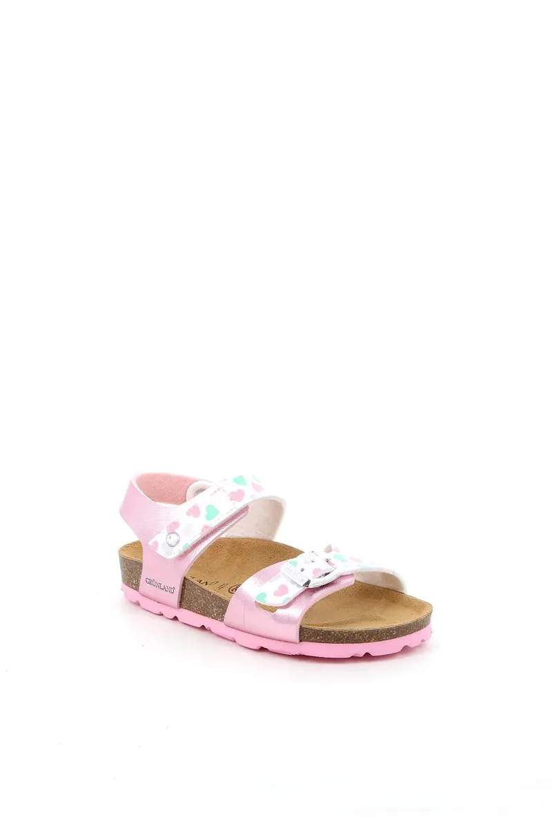 Grunland Sandalo strappo con cuori