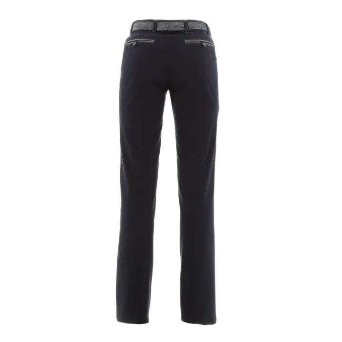 Henk ter Horst - Pantaloni chino in cotone stretch navy