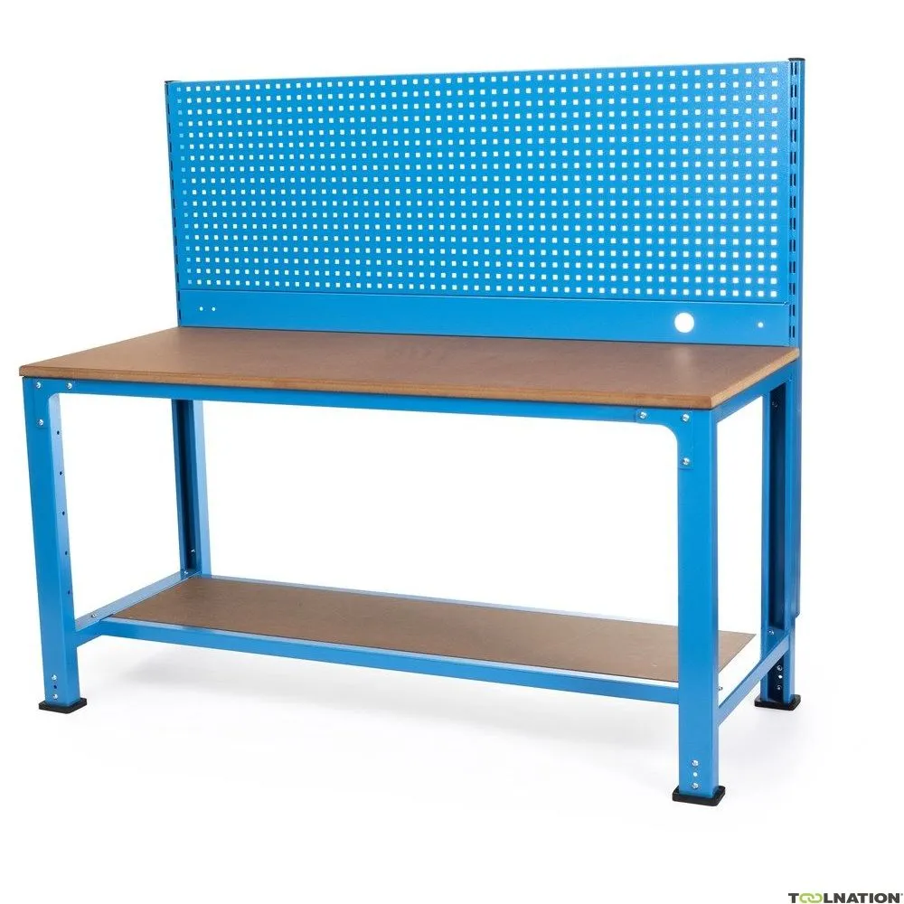 Huvema K3750 Tavolo da lavoro con pannello portautensili e piano di lavoro in MDF