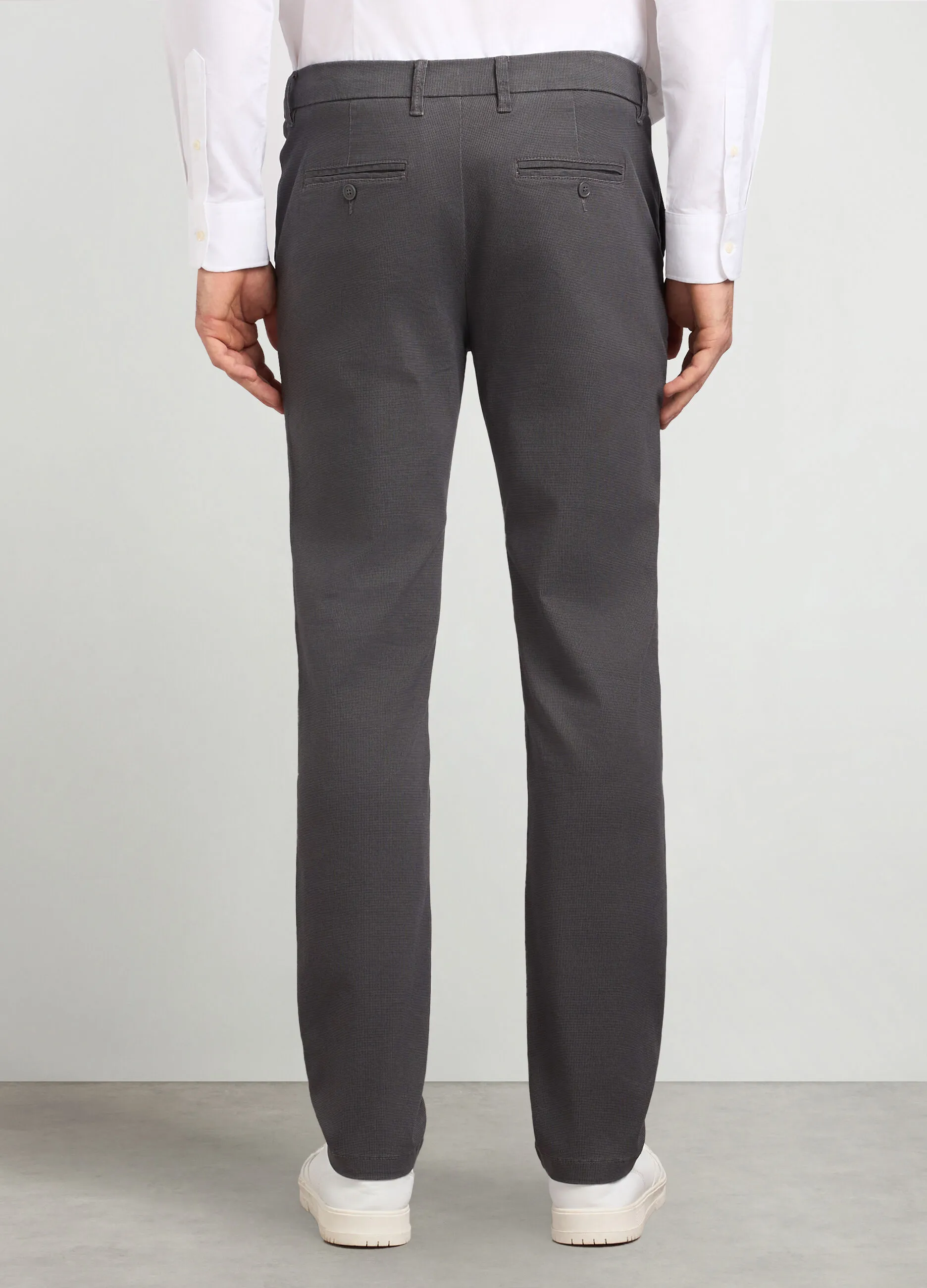 J. HART & BROS  Pantaloni chino slim fit in cotone stretch uomo