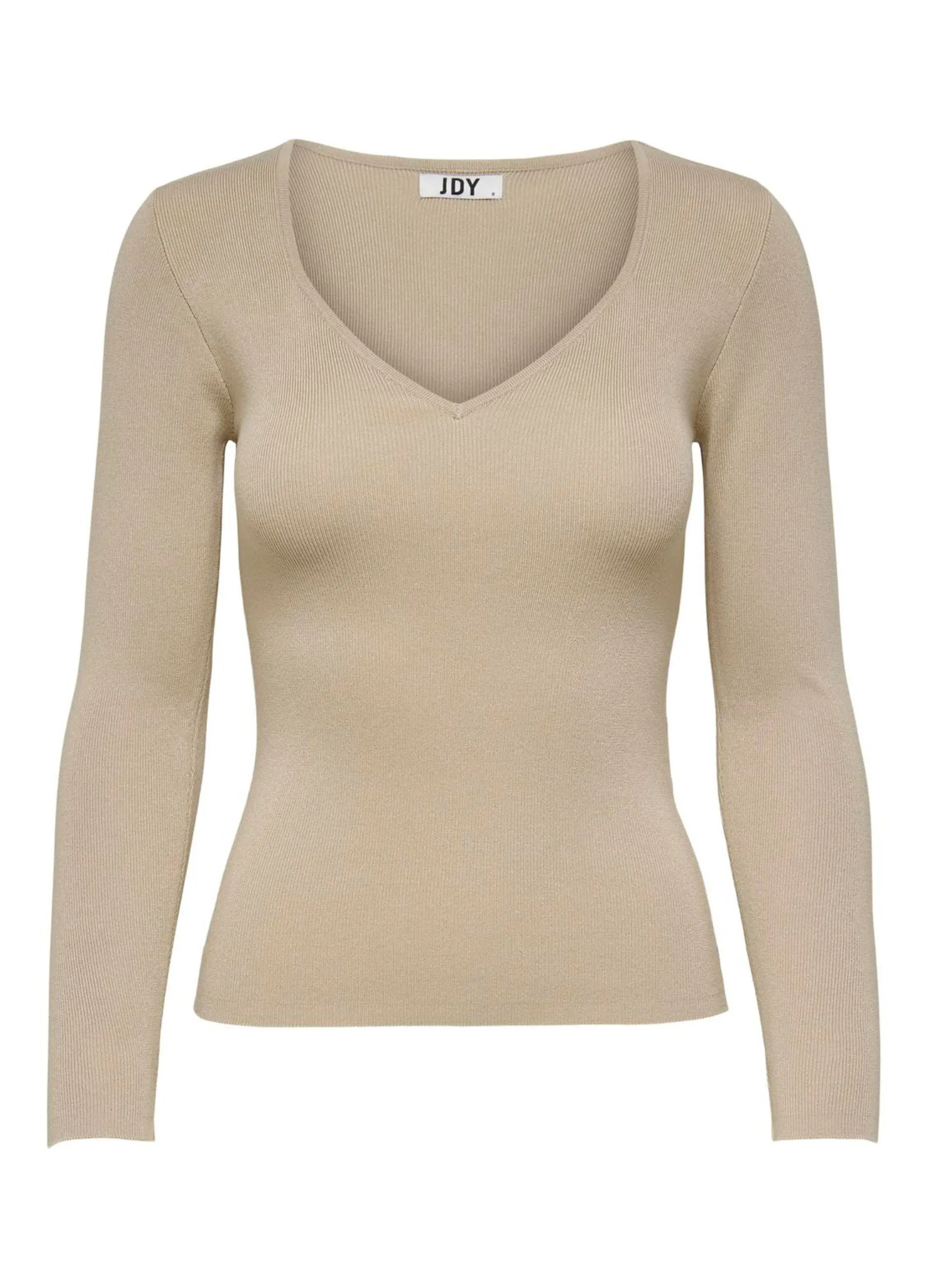JDY  Pullover a maniche lunghe con scollo a U