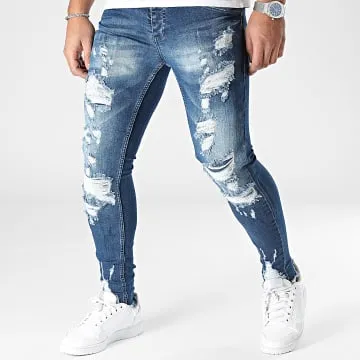 Jeans skinny in denim blu