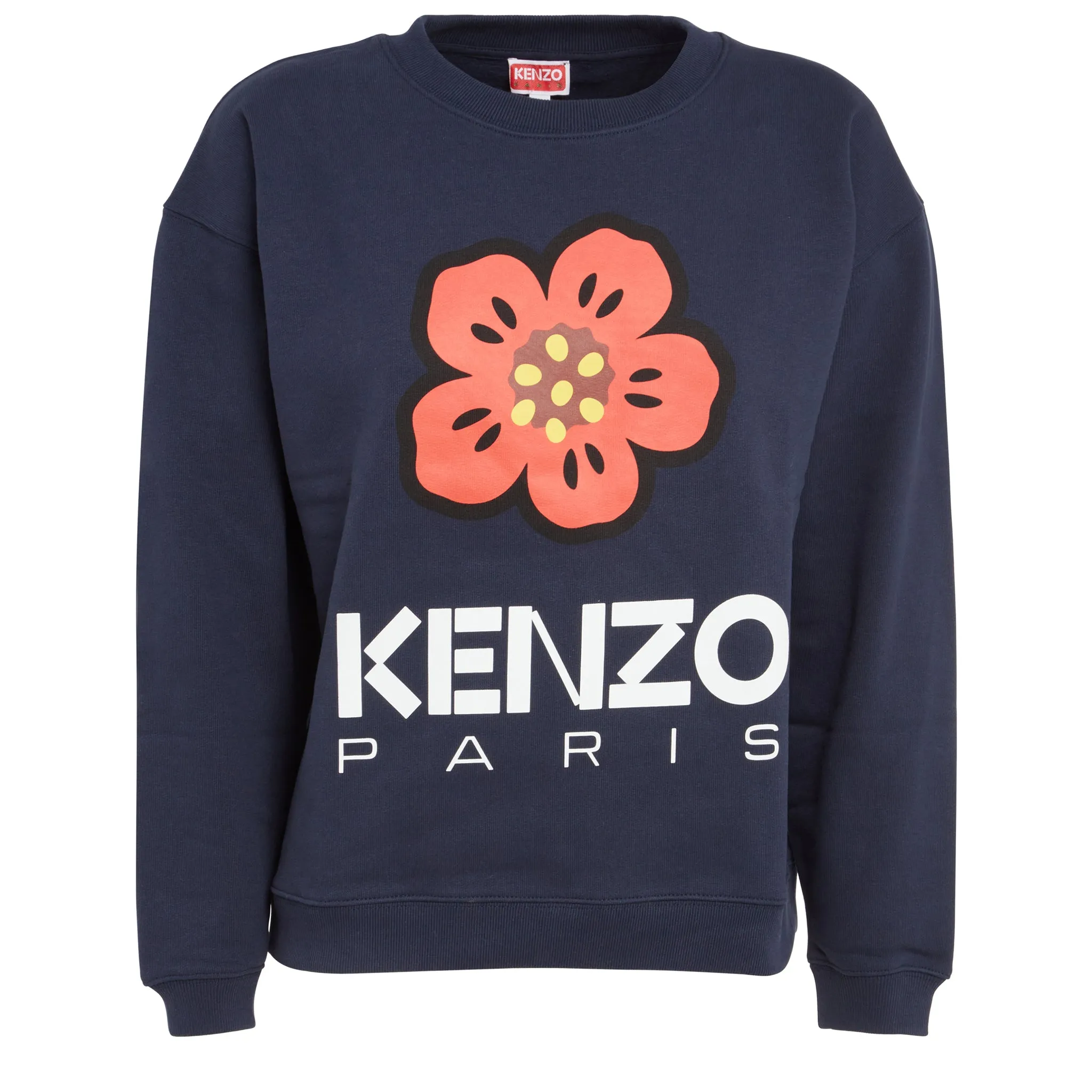 KENZO  Felpa ''Boke Flower'' in cotone blu