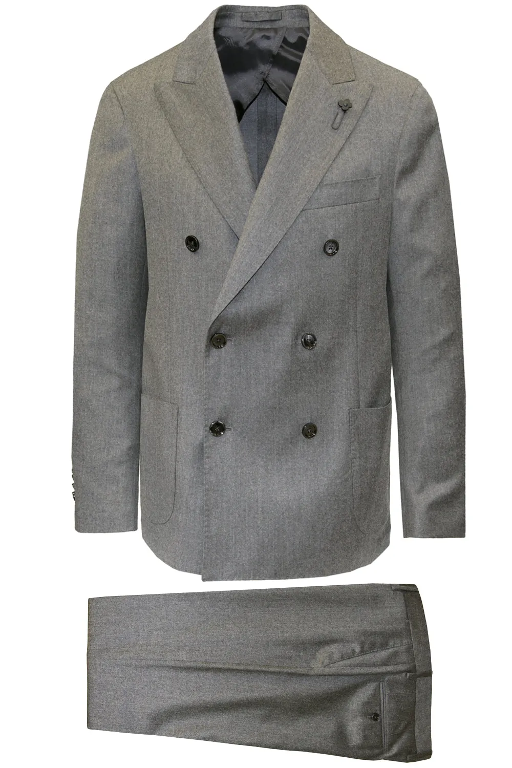 LARDINI Abito misto lana e cashmere doppiopetto