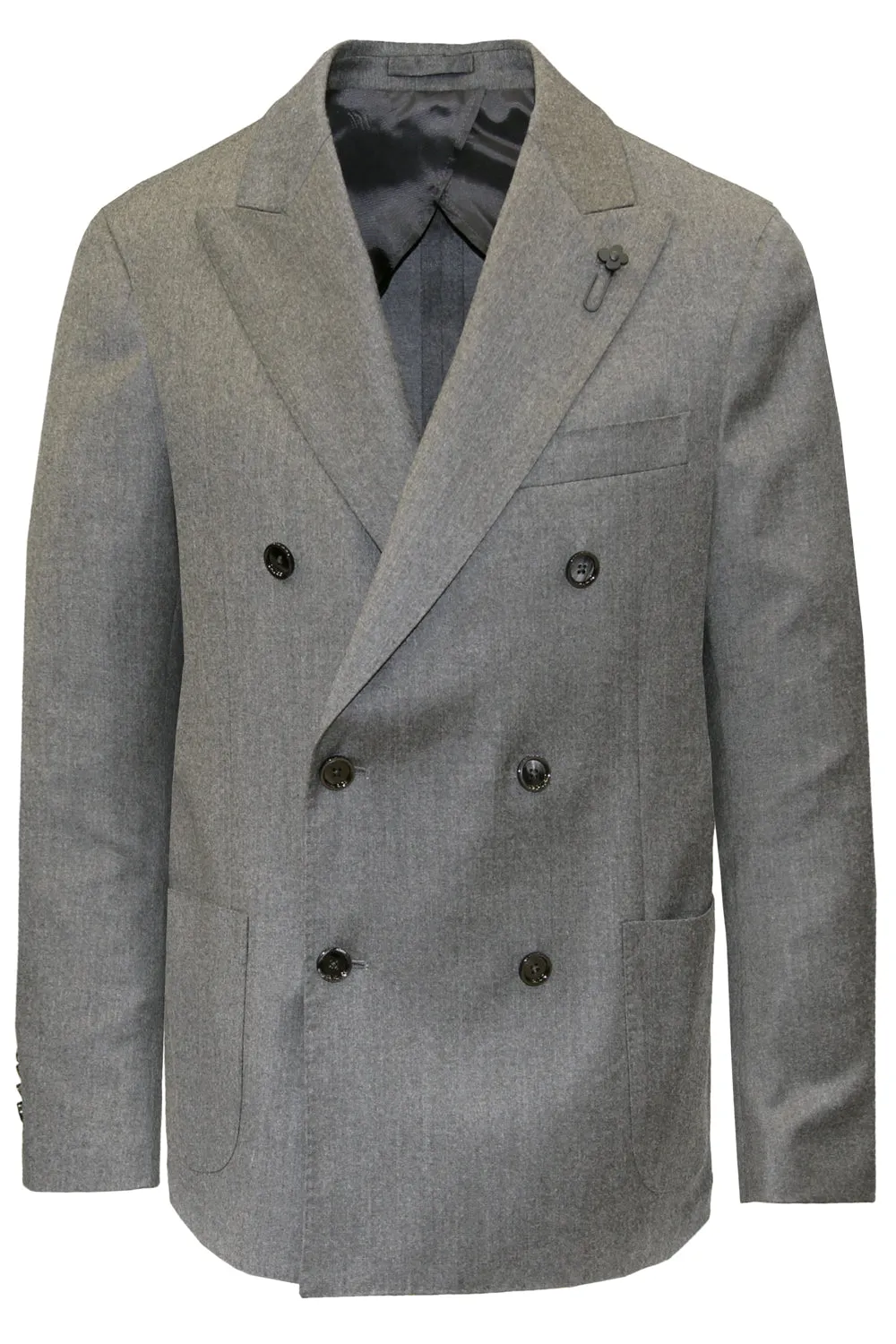 LARDINI Abito misto lana e cashmere doppiopetto