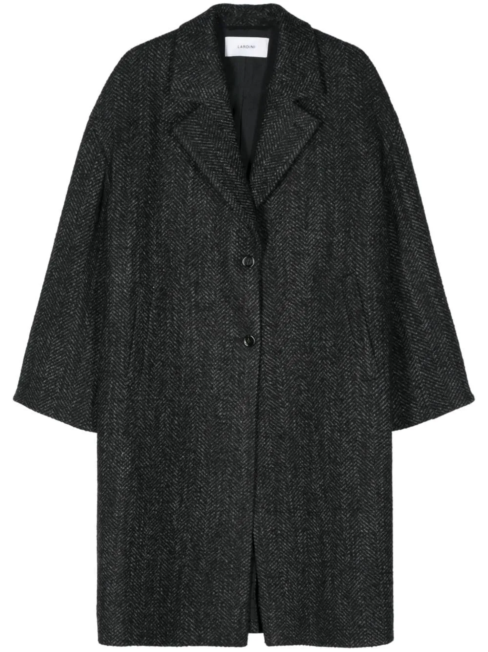 Lardini-Cappotto con motivo a spina di pesce