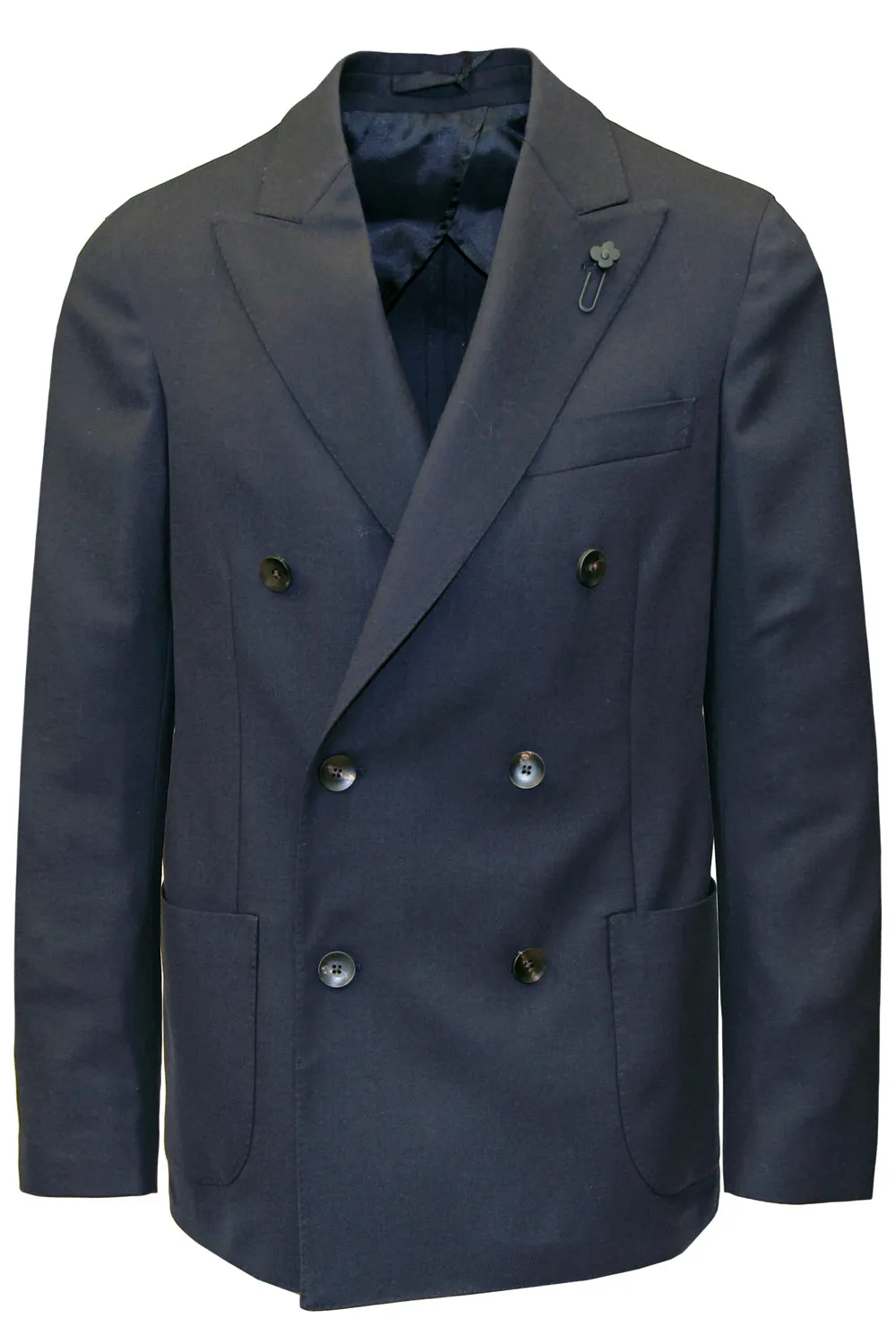 LARDINI Giacca in lana doppiopetto