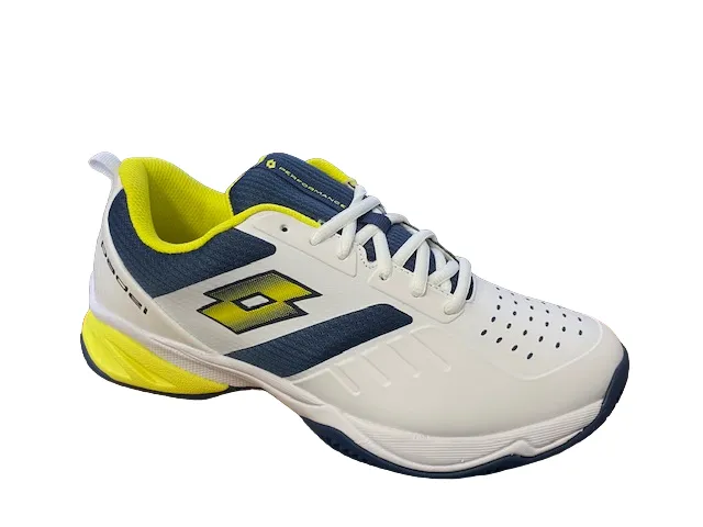 Lotto men's padel shoe Superrapida 400 IV 217300 9FS white yellow blue