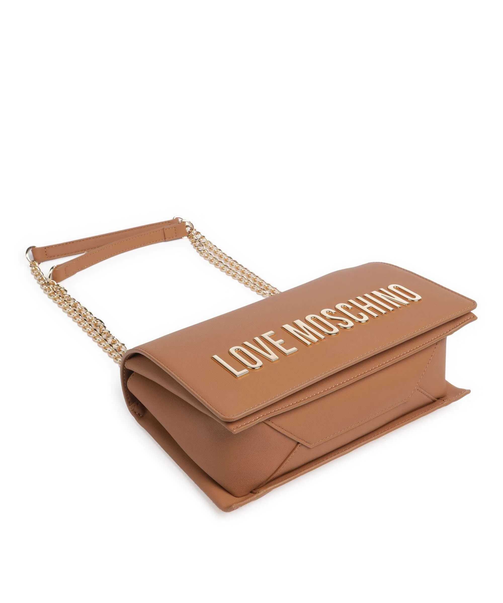  Love Moschino Bold Love Borsa a spalla pelle sintetica marrone  