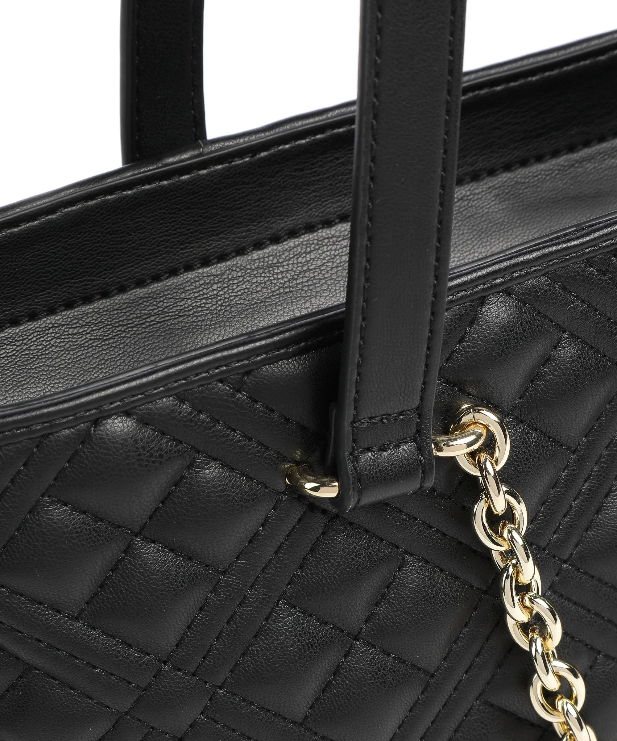  Love Moschino Quilted Borsa shopper pelle sintetica nero  