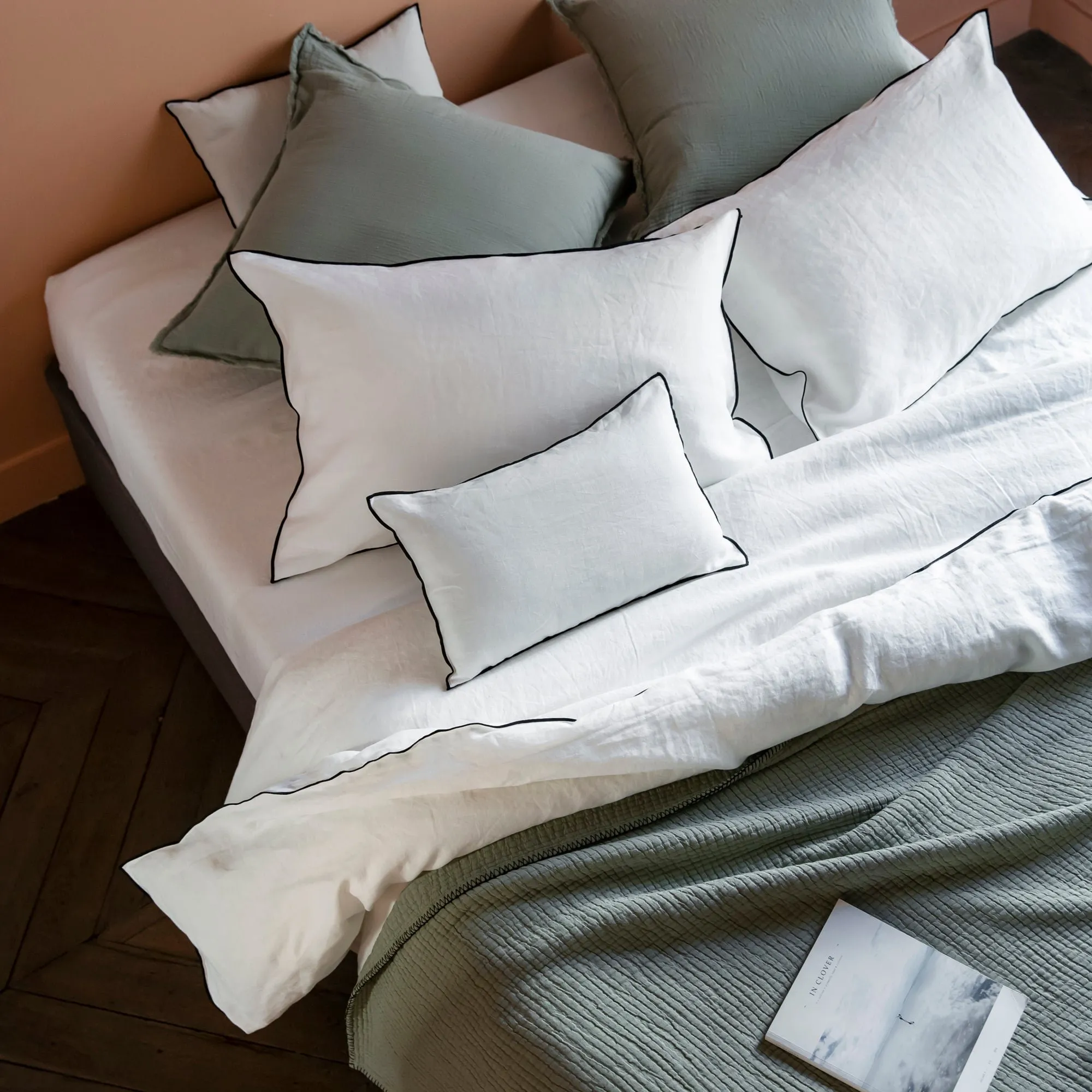  MADURA   CARLINA - Lot de 2 taies d'oreiller | Blanc