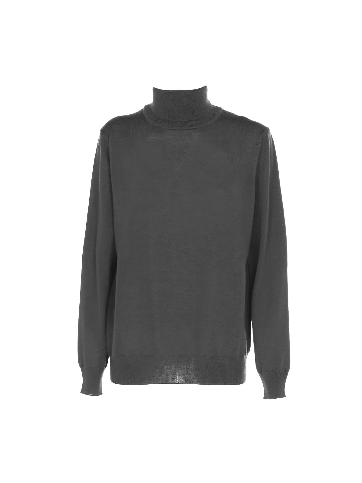 MAGLIA A COLLO ALTO IN LANA GRIGIA