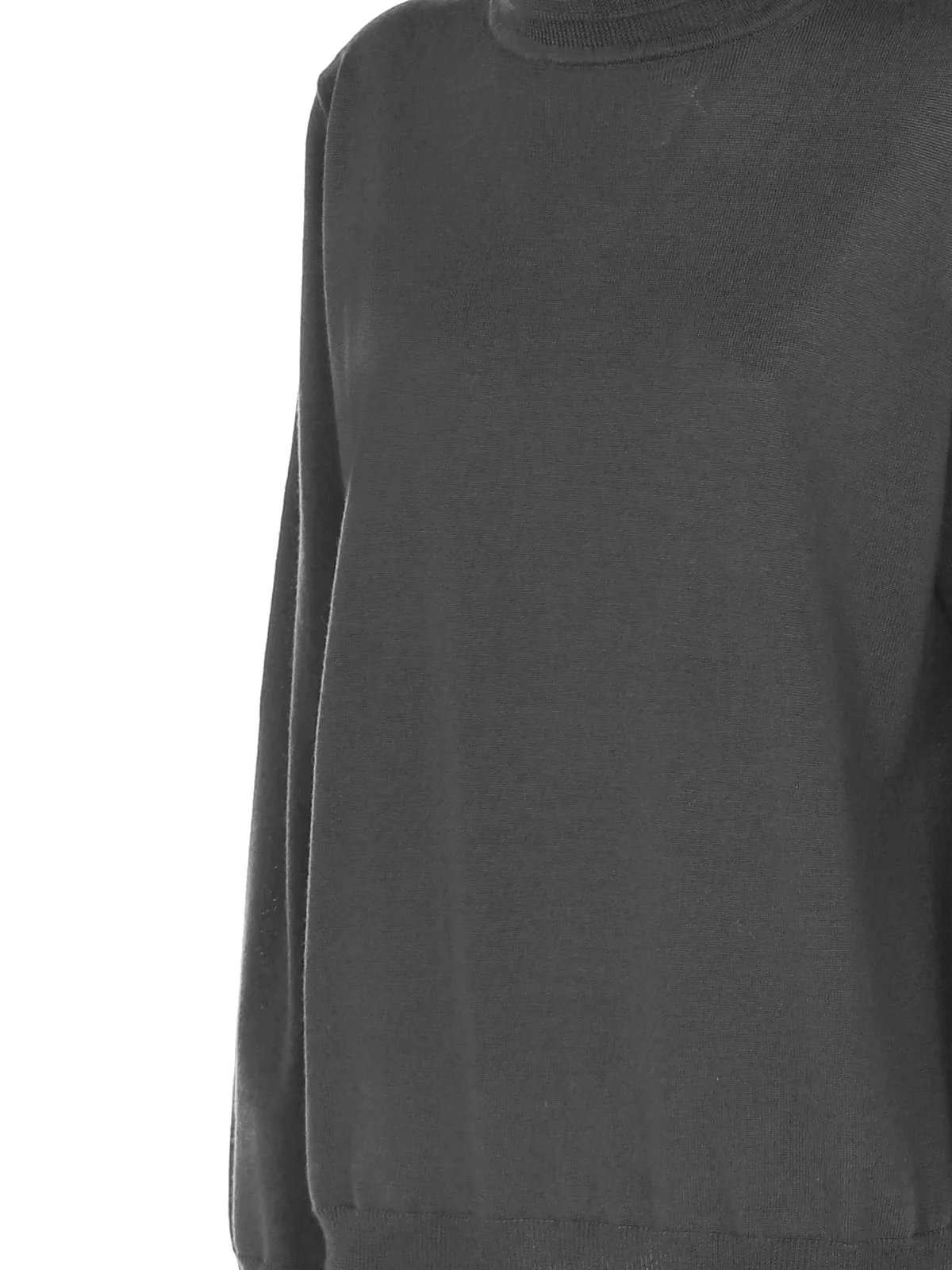 MAGLIA A COLLO ALTO IN LANA GRIGIA