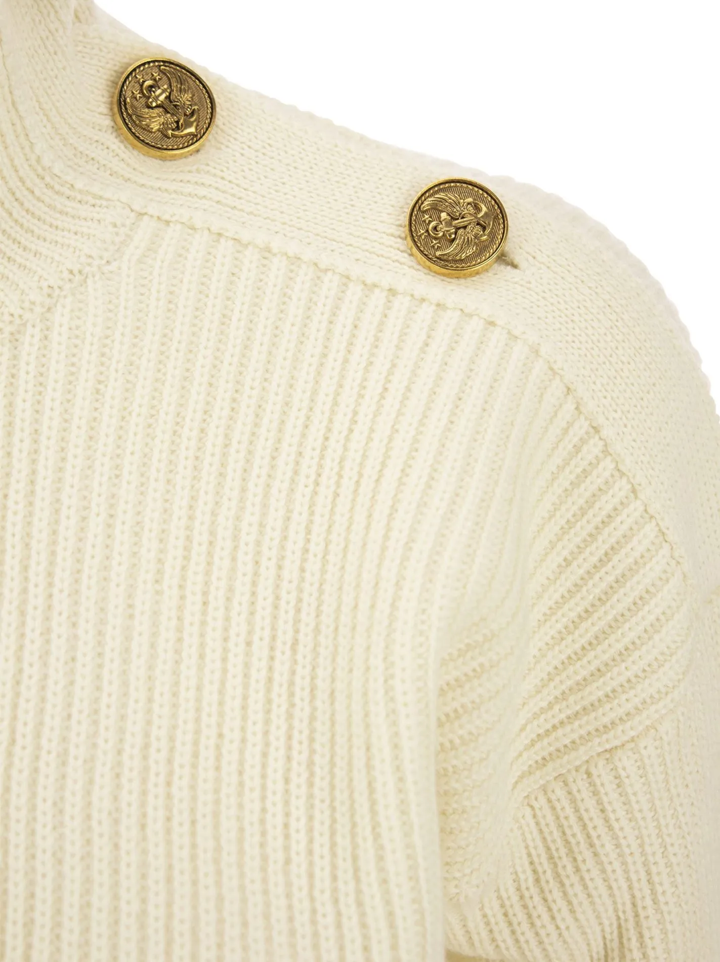 Maglia a collo alto in misto lana