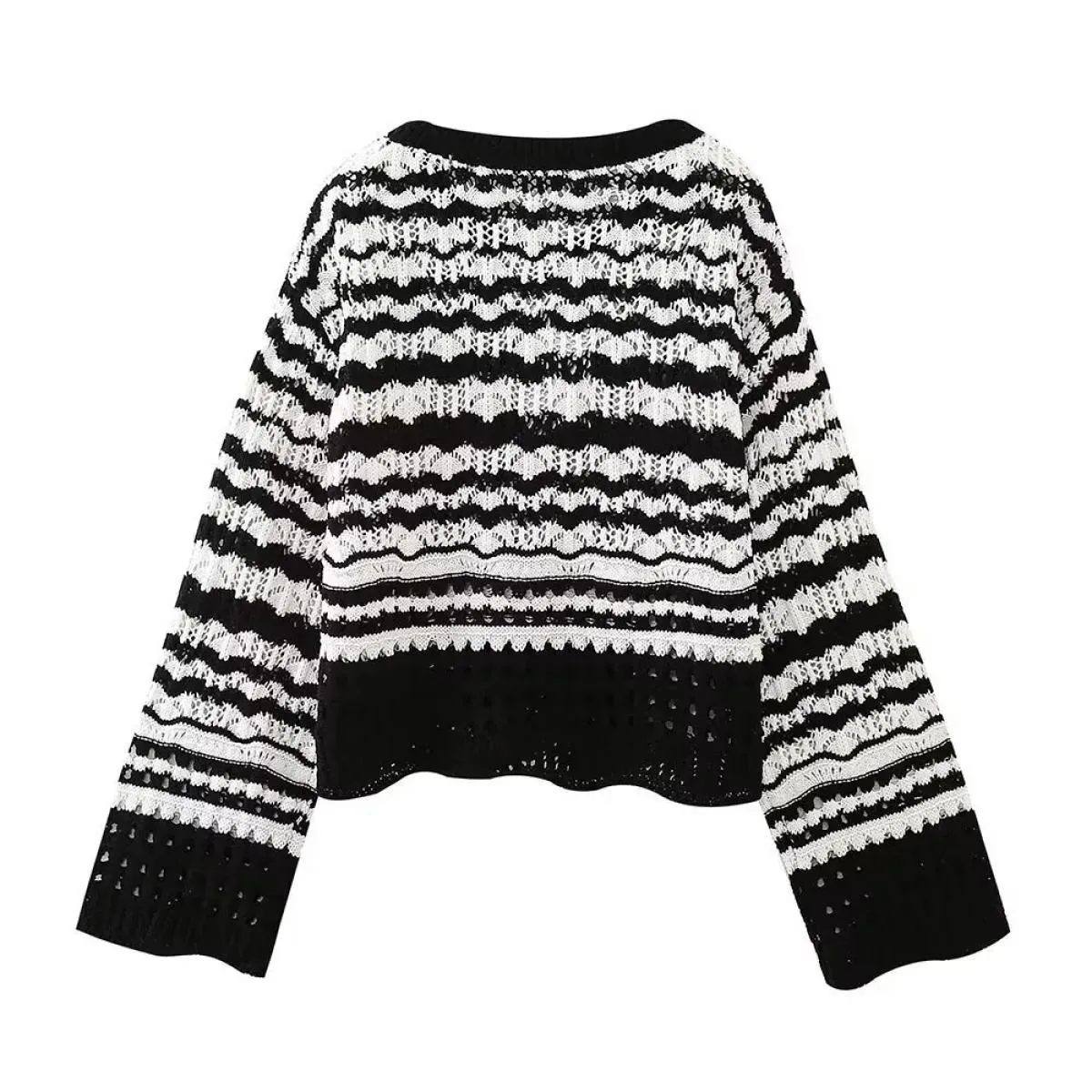 Maglieria da donna con dettagli in ciniglia francese  Top Pullover Maglione da donna