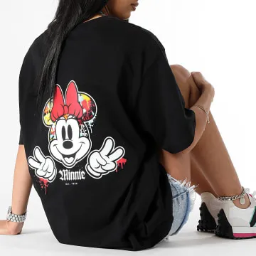 Maglietta donna Minnie Back Hand Chicago nera