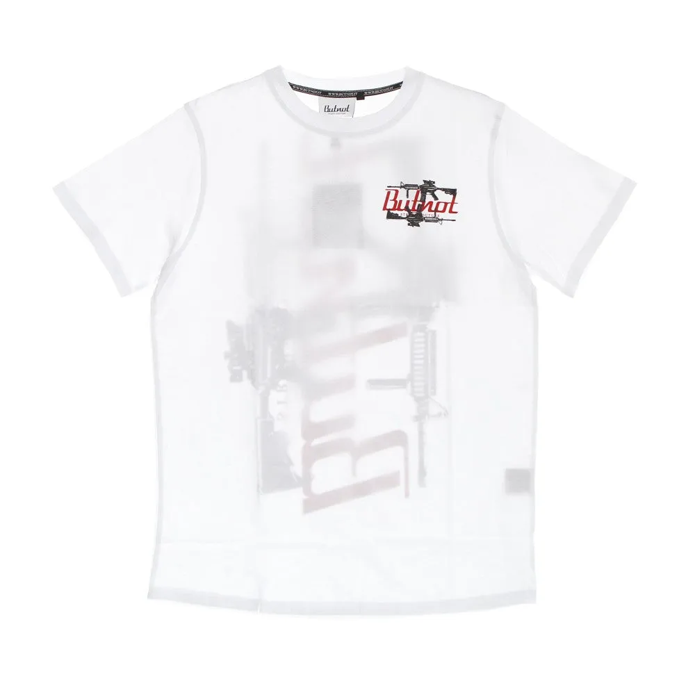 Maglietta Uomo Machine Gun Tee White