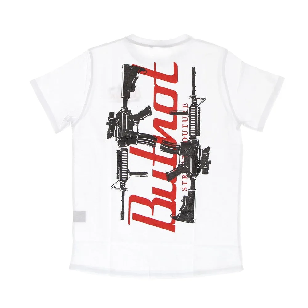 Maglietta Uomo Machine Gun Tee White