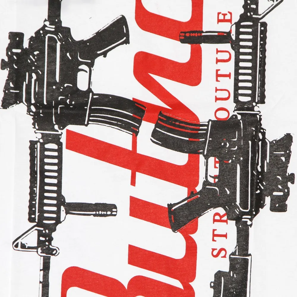 Maglietta Uomo Machine Gun Tee White