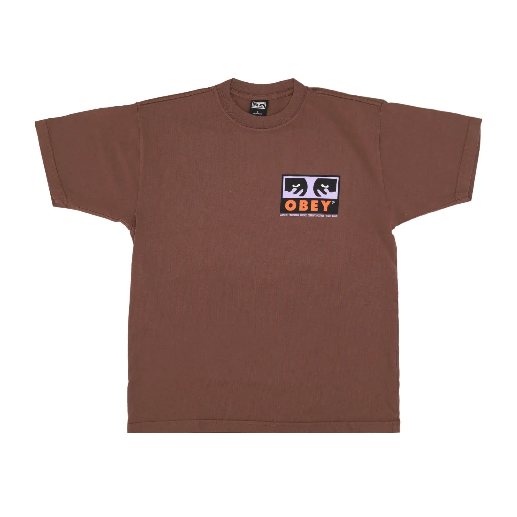 Maglietta Uomo Subvert Heavyweight Classic Box Tee Sepia