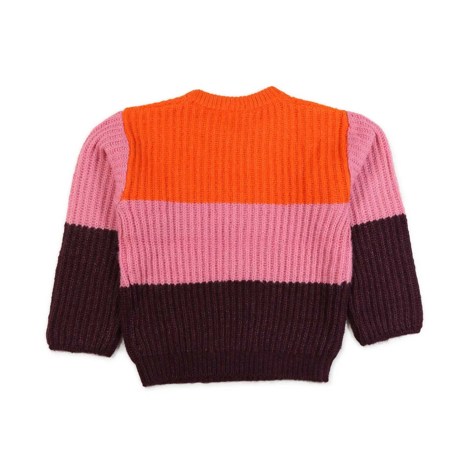 Maglione Arancione Rosa E Viola Bambina E Teen