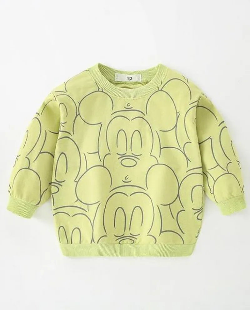 Maglione di Topolino a righe casual da bambina per neonato Primavera Autunno Nuovo bambino