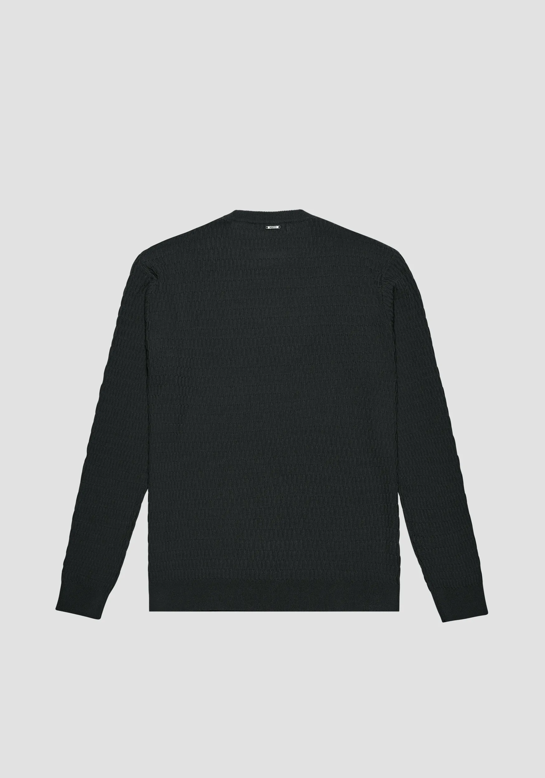 MAGLIONE GIROCOLLO REGULAR FIT MISTO VISCOSA JACQUARD