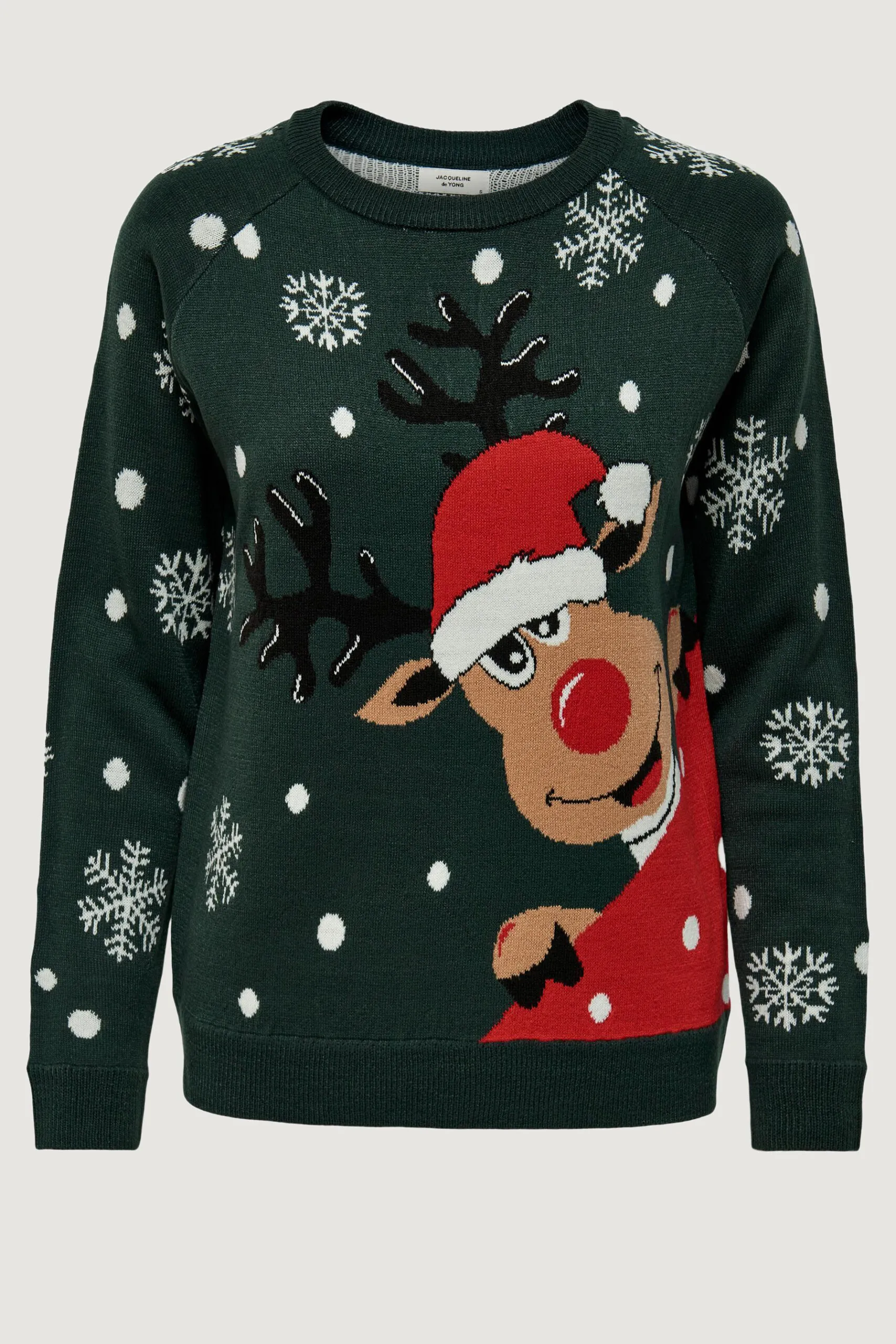 Maglione Jacqueline de Yong jdylucia l/s x-mas jacquard pullover knt Verde