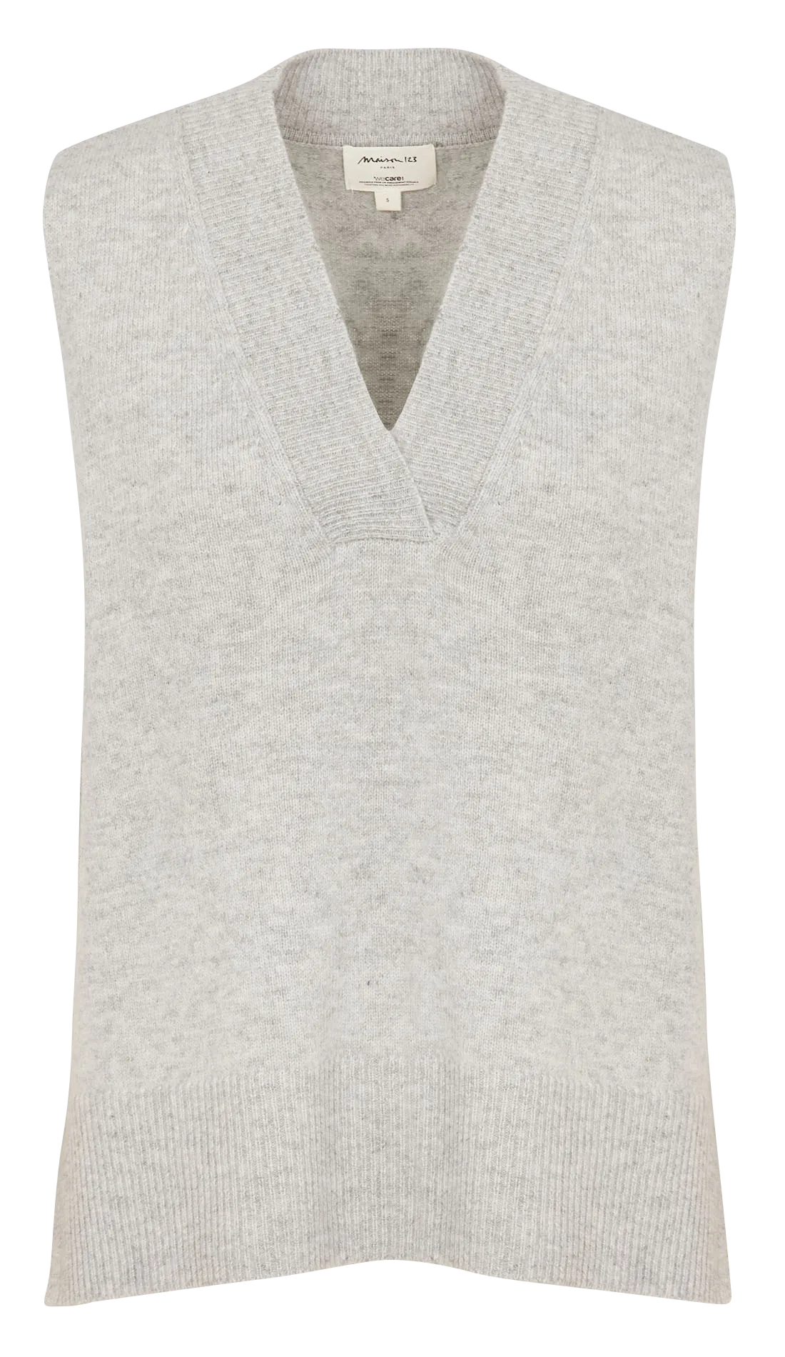  MAISON 123   ARISTIDE - Canotta in lana | Grigio