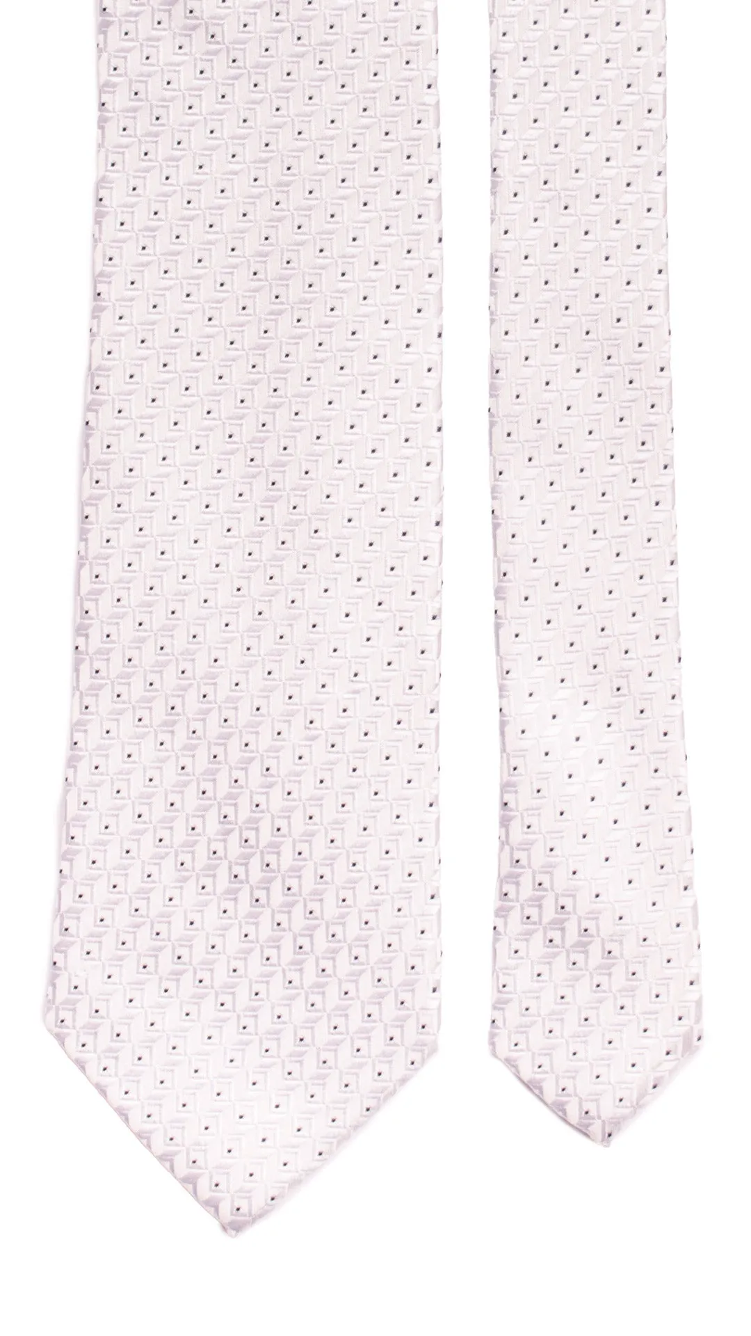 Man Pearl White Ceremony Silk Tie Tone on Tone Blue Pattern CY6981