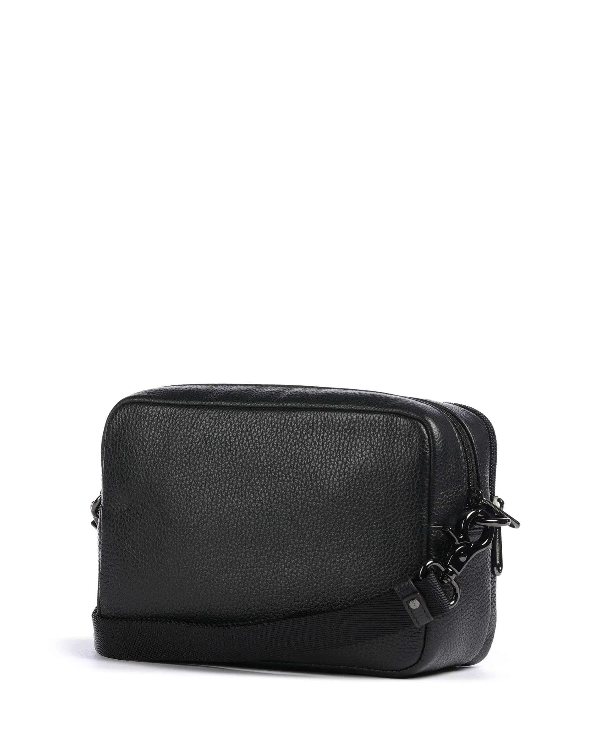  Mandarina Duck Mellow Leather Borsa a tracolla pelle di vitello grana nero  