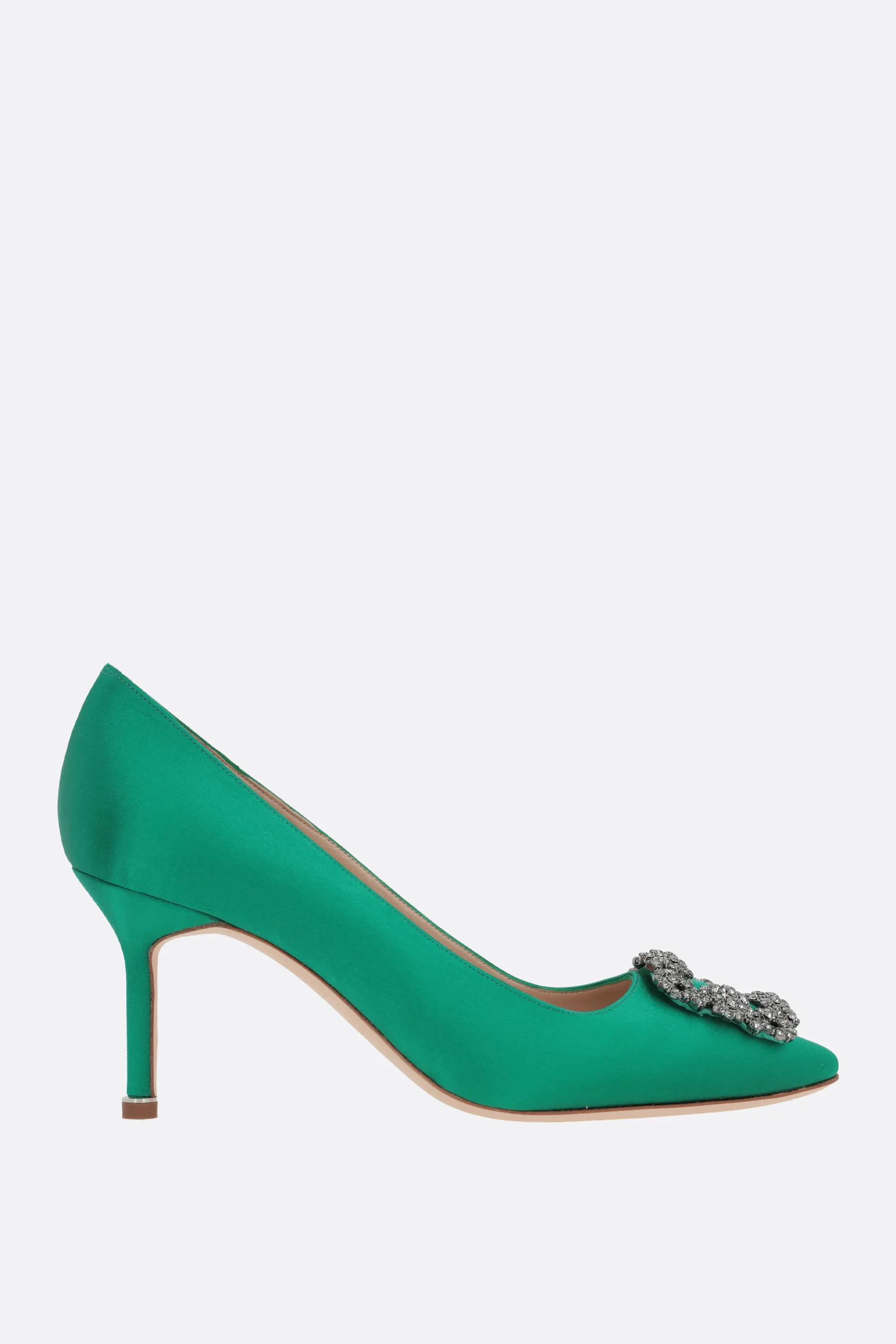 MANOLO BLAHNIK décolleté Hangisi in raso