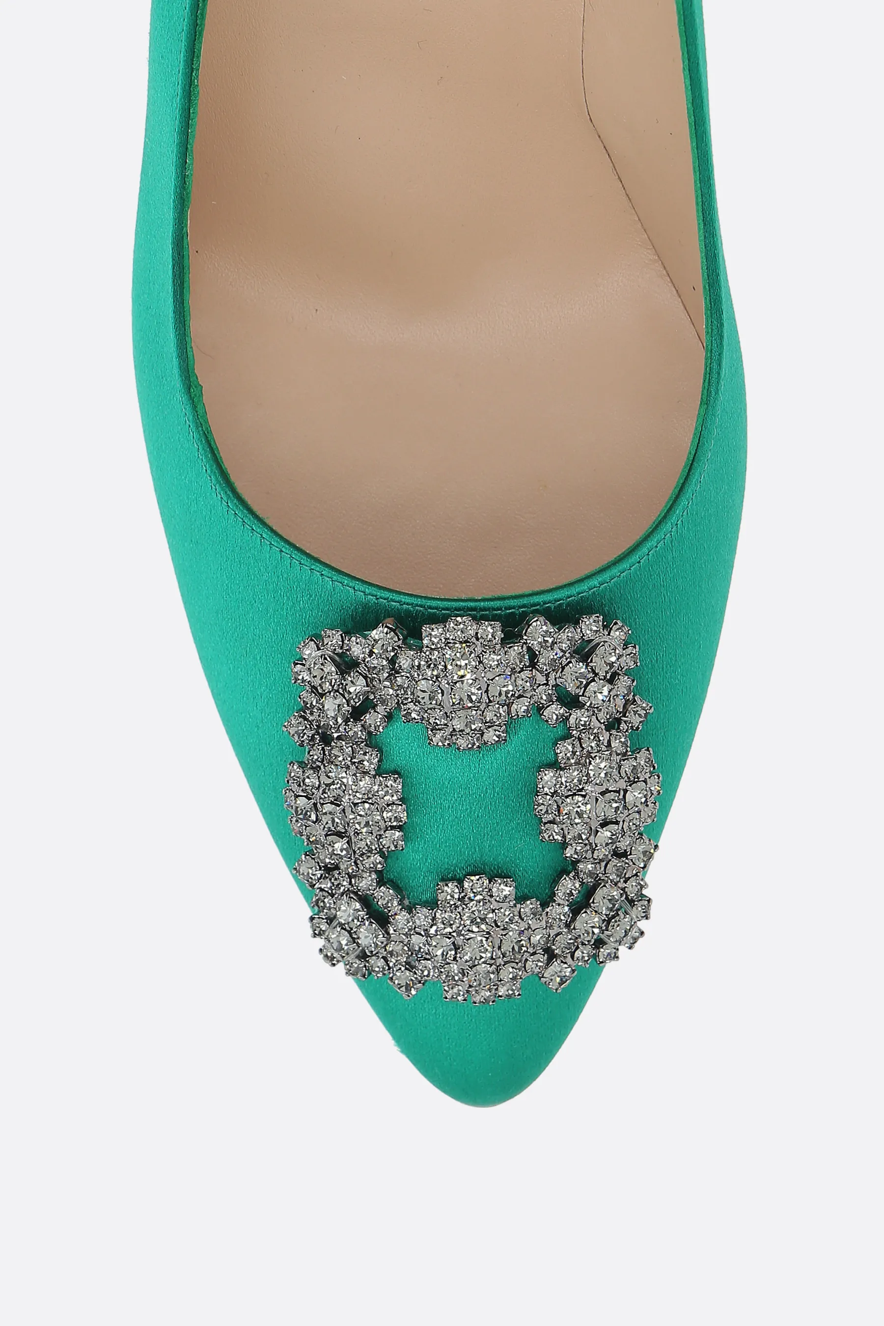 MANOLO BLAHNIK décolleté Hangisi in raso