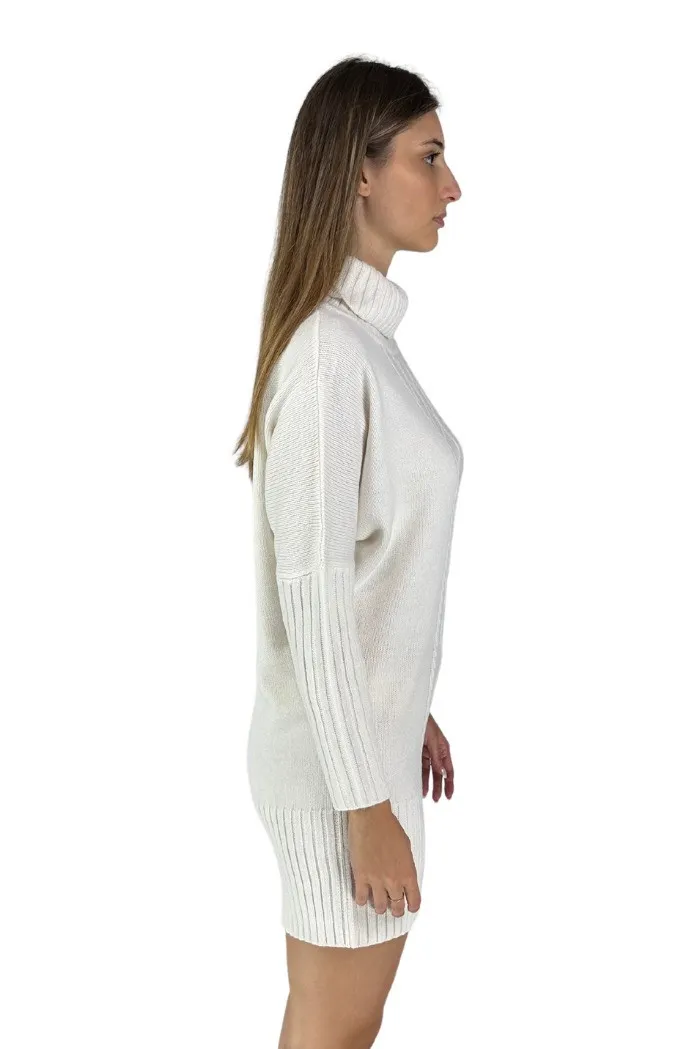 Markup abito corto in maglia con collone mw560058