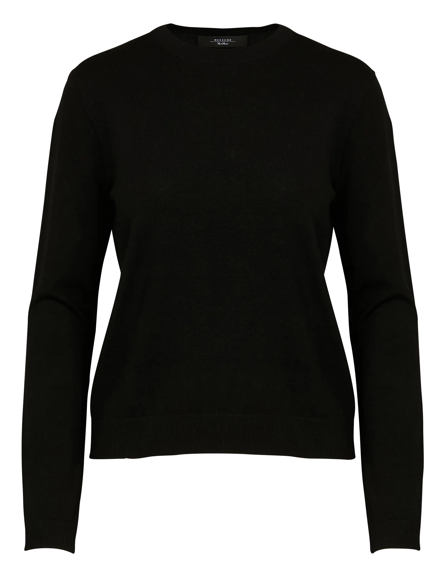  MAX MARA WEEK END   SICILIA - Maglione diritto con scollo tondo in misto seta | Nero
