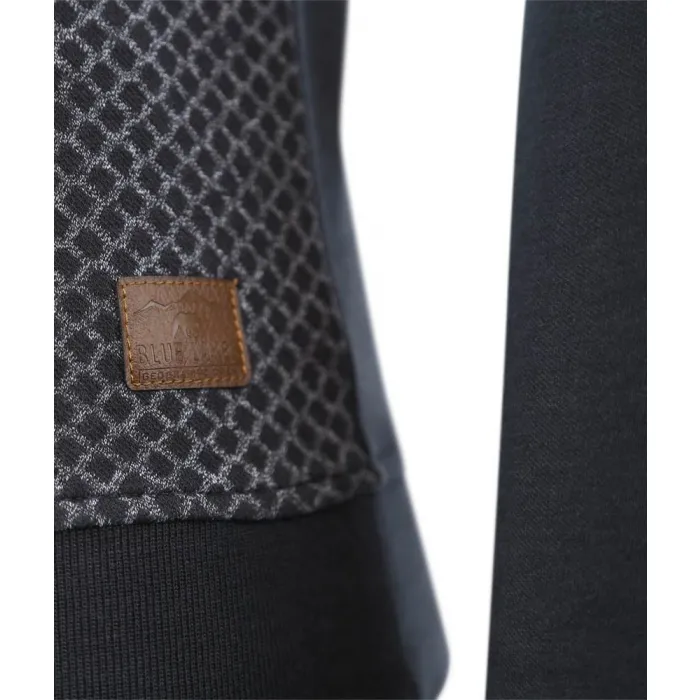 Meantime maglione da uomo a nido d'ape con cerniera sul petto Dark Green